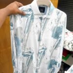 China Saffron Fabrics Print Shirt