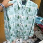 China Saffron Fabrics Print Shirt